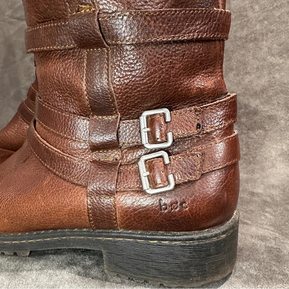 B.O.C. Born Concept Tall Leather Riding Boots — Brown (Size 11) - Picture 6 of 10